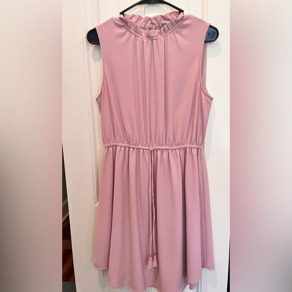 H&M Spring Summer Dress Easter Perfect Pink Blush Color Size 10 Slip Lined Light - Picture 1 of 9
